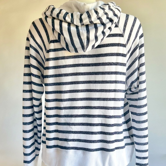 New Tommy Hilfiger Sport White Navy Cotton Polyester Hoodie size L - Picture 5 of 12